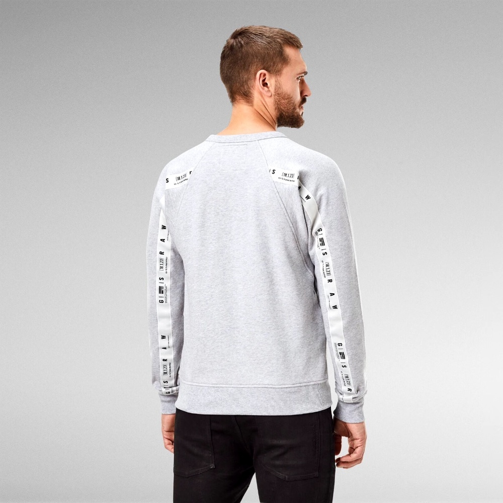 G-star Logo taping sweater grey